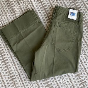 🌵 Indigo Rein Army Green Wide Leg Crop Pant